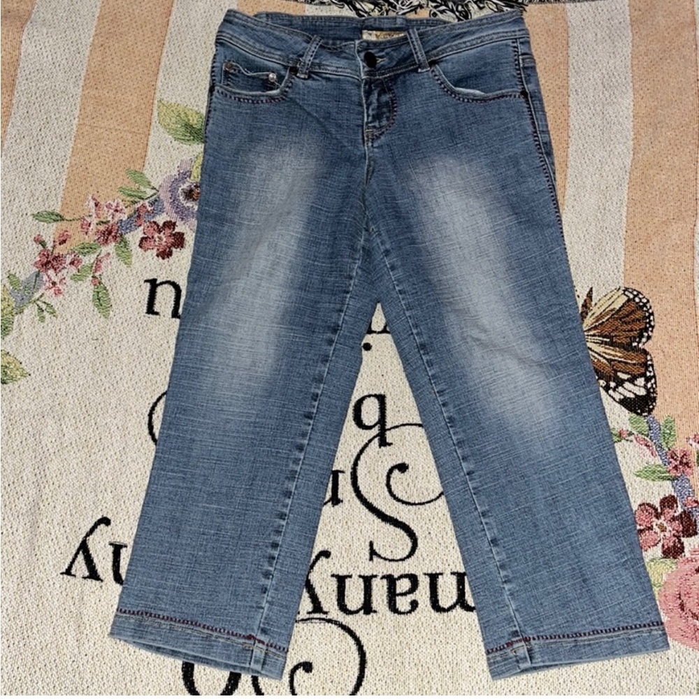 Jou Jou Vintage Y2K Denim Cropped Jeans